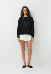 Jewel Linen Skort - LIGHT BIRCH
