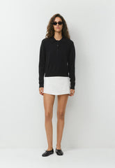 Jewel Linen Skort - WHITE