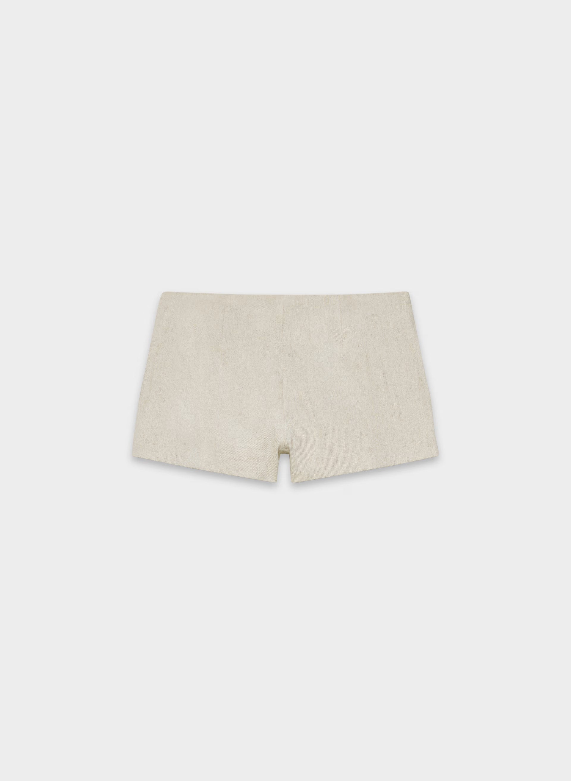 Jewel Linen Skort - UNDYED DARK ECRU