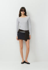 Jewel Skort - BLK STRP DK NT NVY/GRY