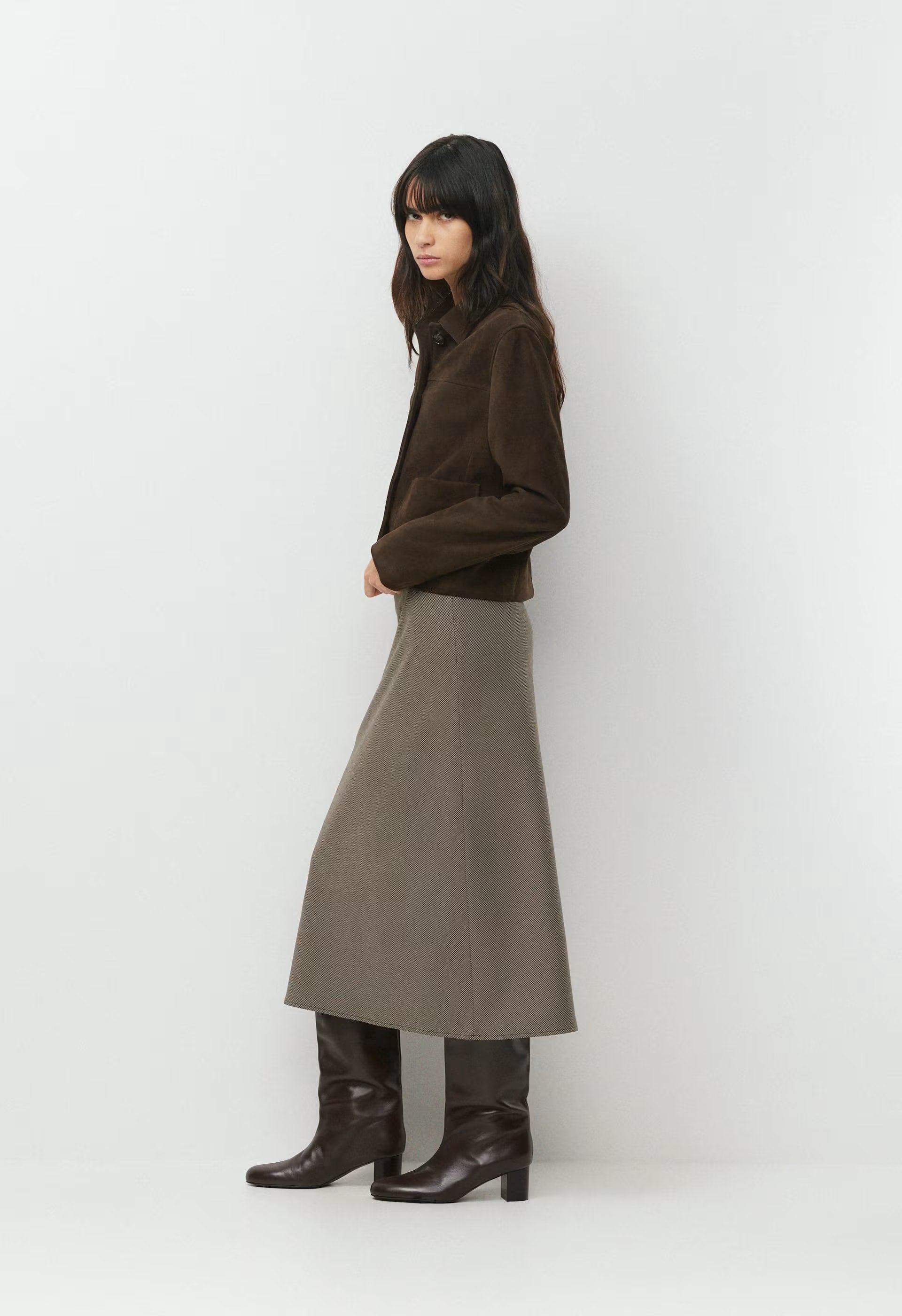 Devotion Skirt - NOMAD TAUPE / BLACK