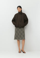 Apothecary Silk Skirt - DK GREY/ SSIDE CREAM