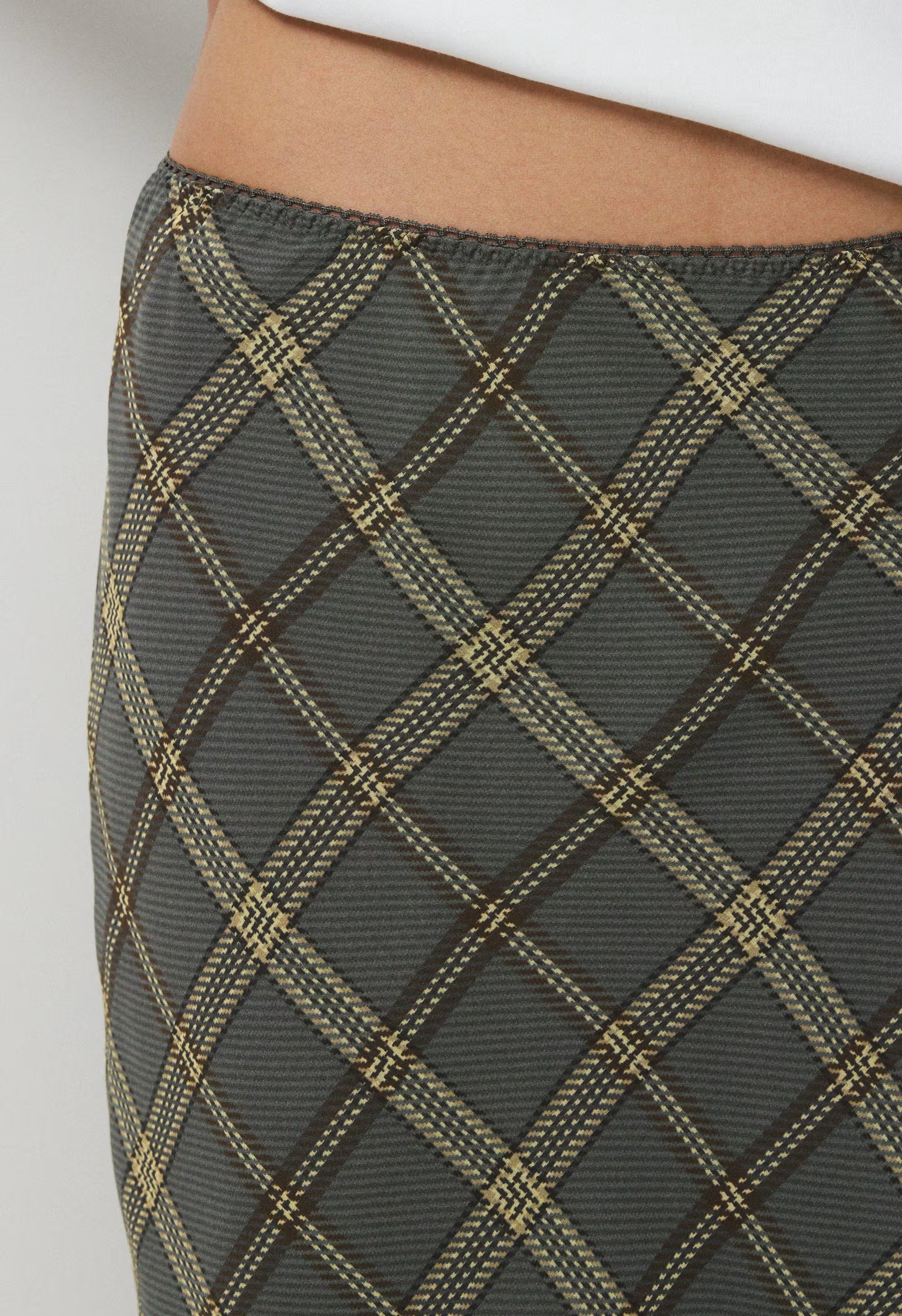 Apothecary Silk Skirt - DK GREY/ SSIDE CREAM