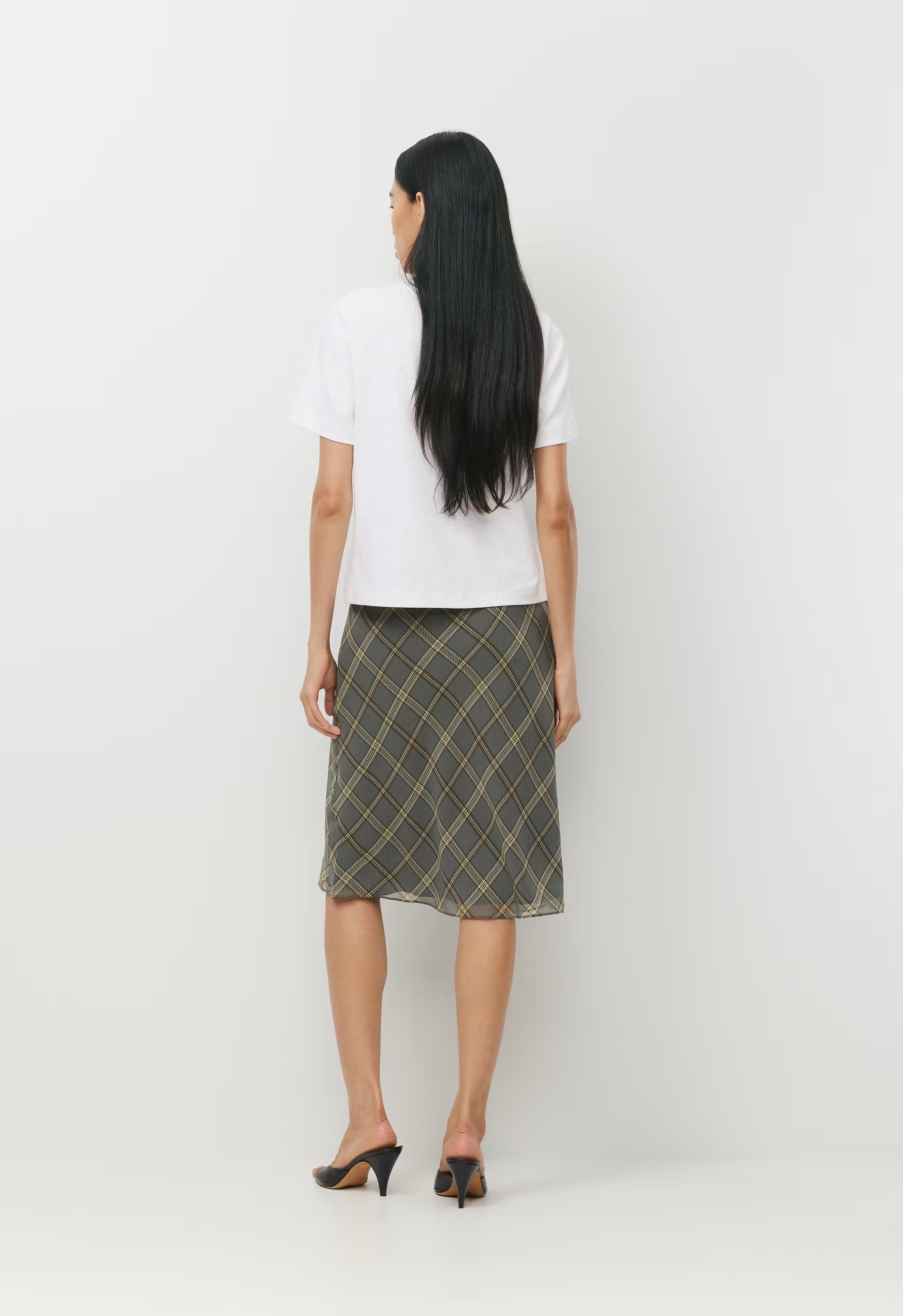 Apothecary Silk Skirt - DK GREY/ SSIDE CREAM