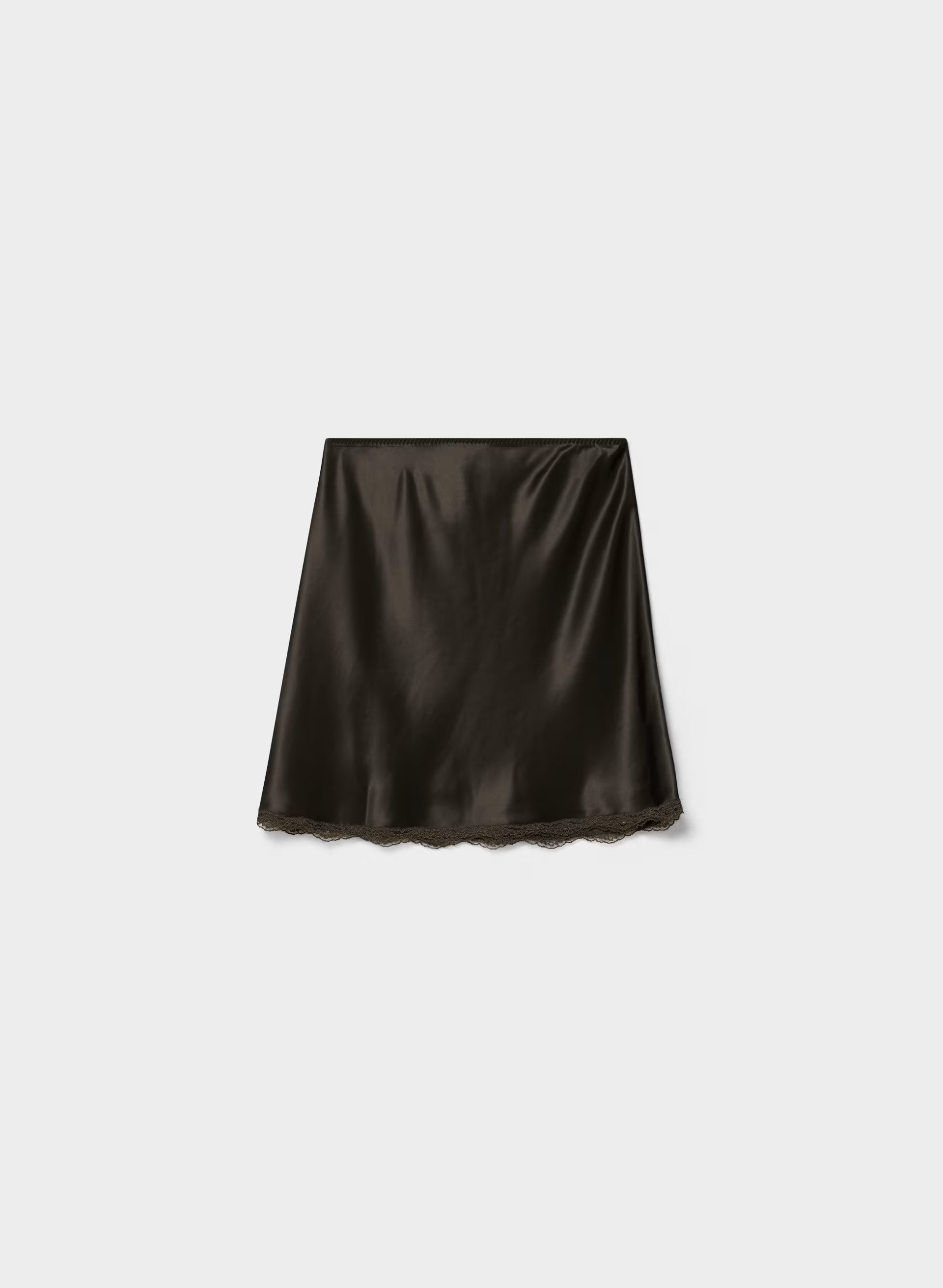 Felicity Satin Skirt - CACAO NIB BROWN