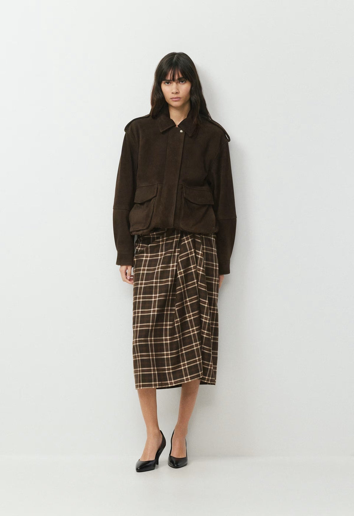 Embark Skirt - CACAO NIB BRWN/MRCN BG