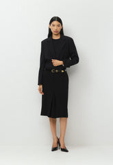 Optics Skirt - Sway Crepe - BLACK