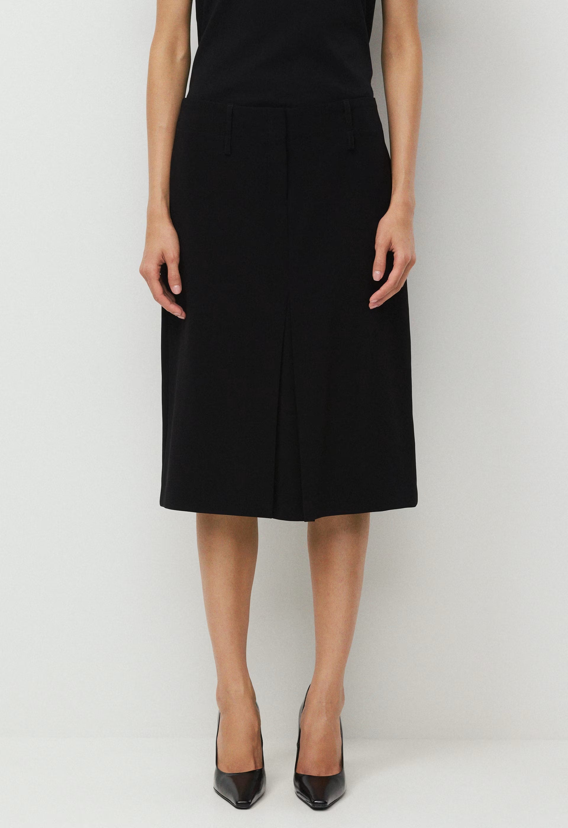 Optics Skirt - Sway Crepe - BLACK