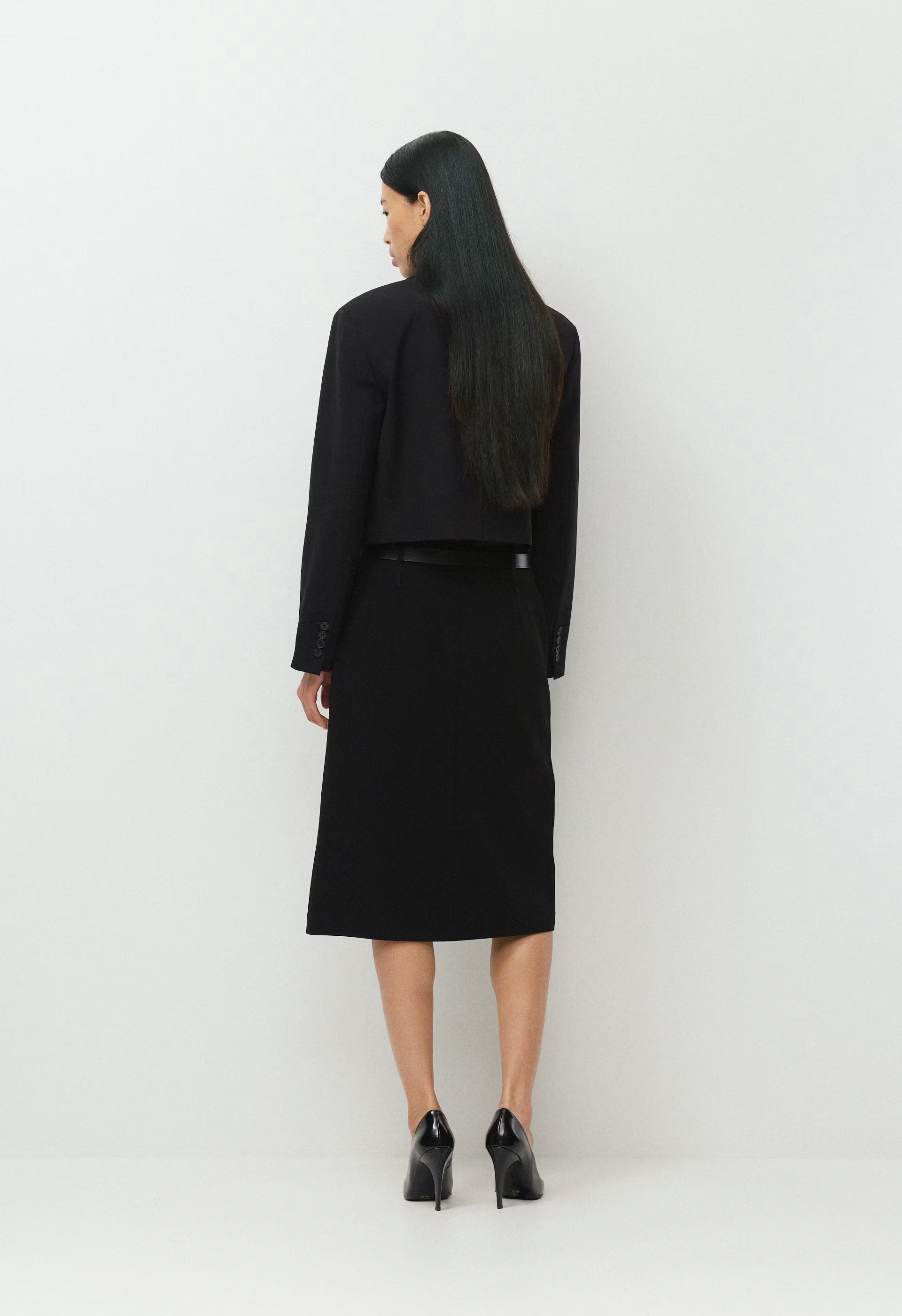 Optics Skirt - Sway Crepe - BLACK