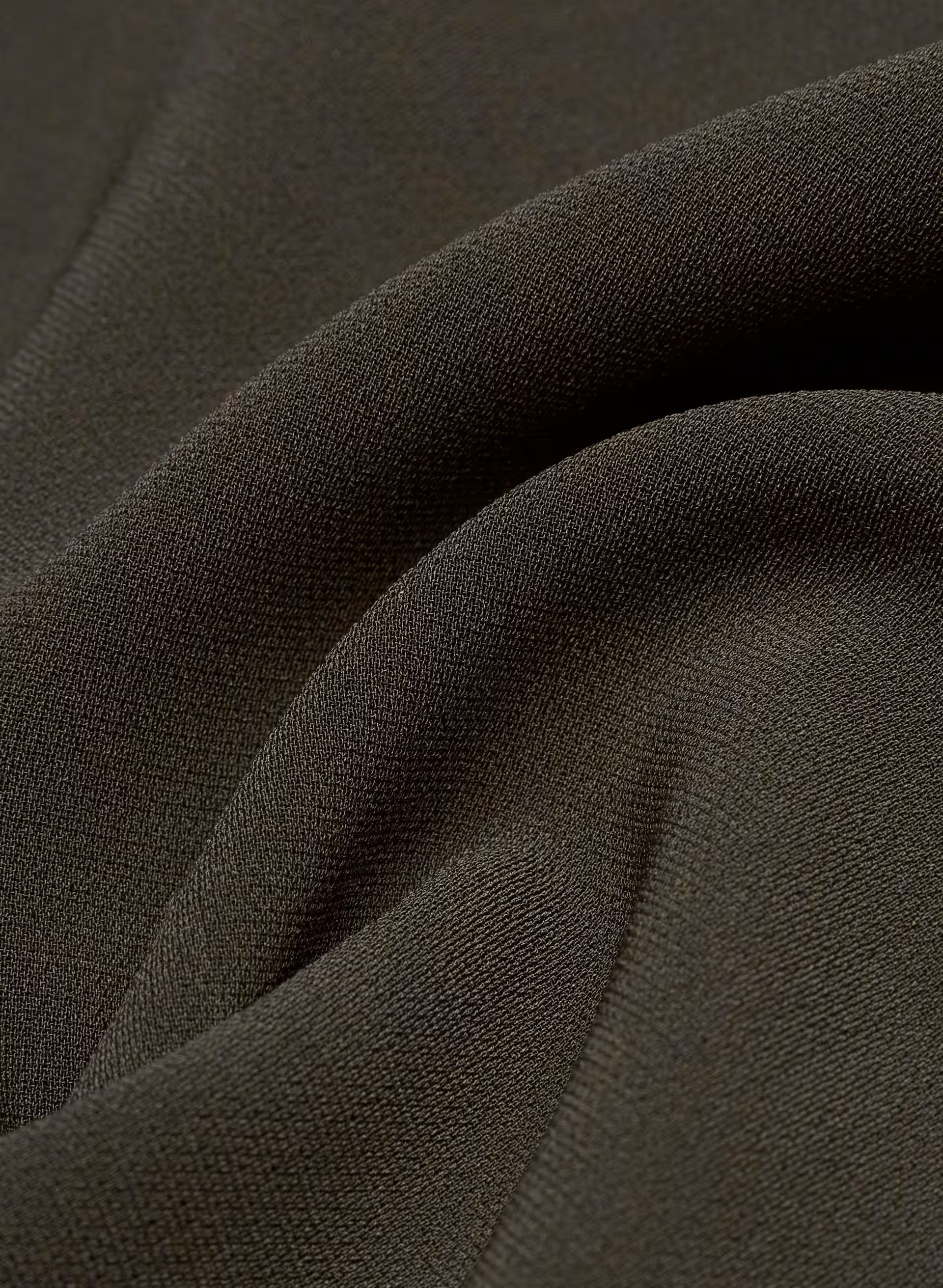 Optics Skirt - Sway Crepe - DARK COFFEE