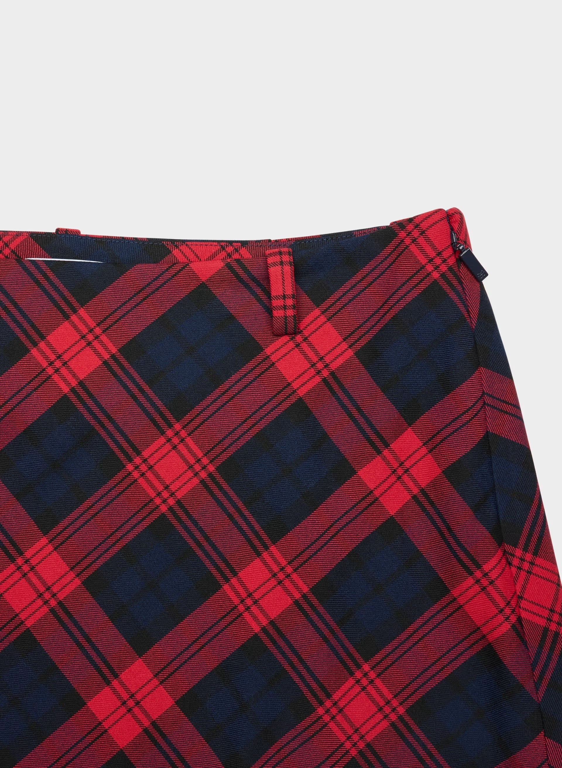 Clarissa Skirt - ADMRL NVY/FLSG RED