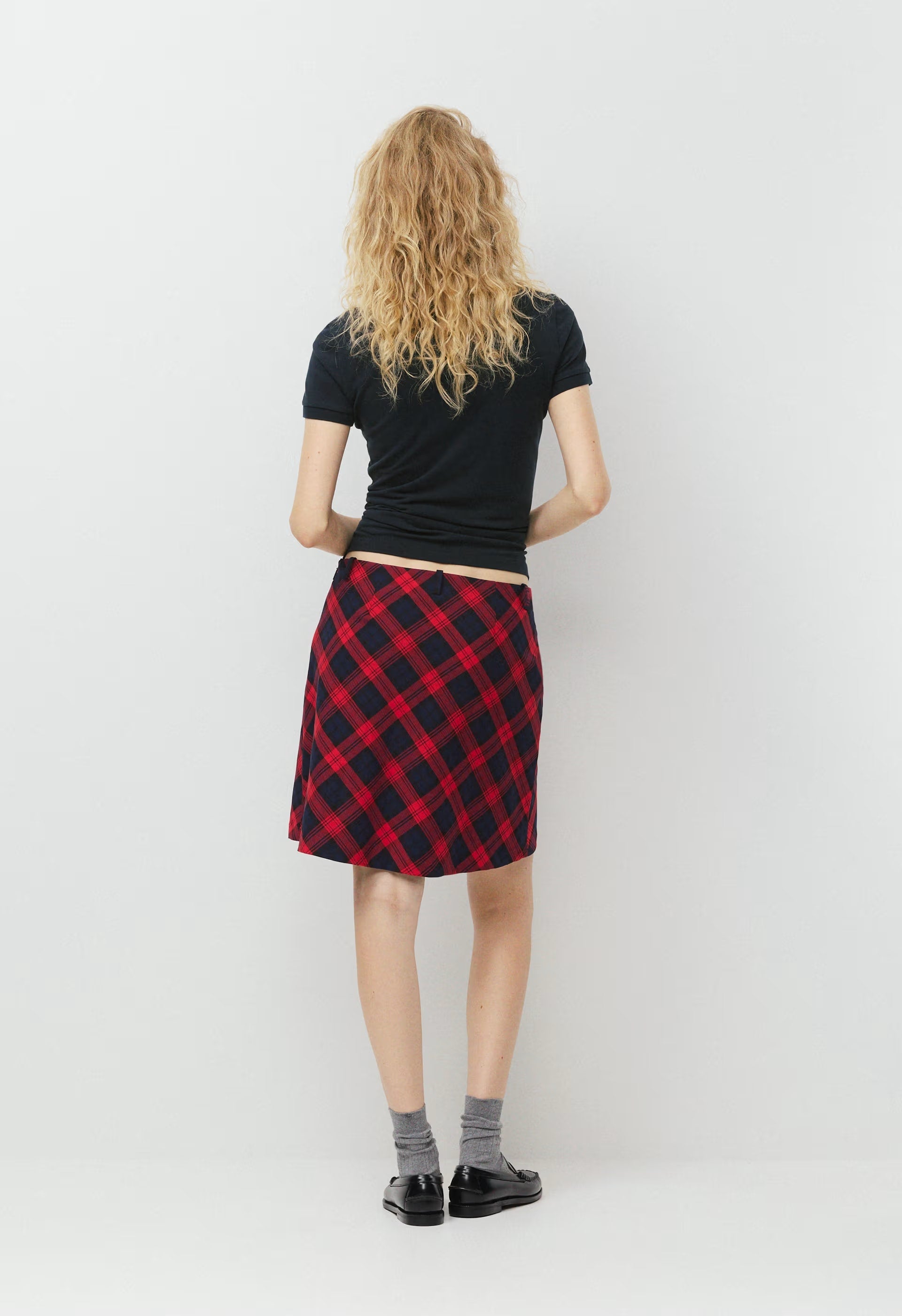 Clarissa Skirt - ADMRL NVY/FLSG RED