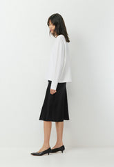 Confluence Silk Skirt - BLACK