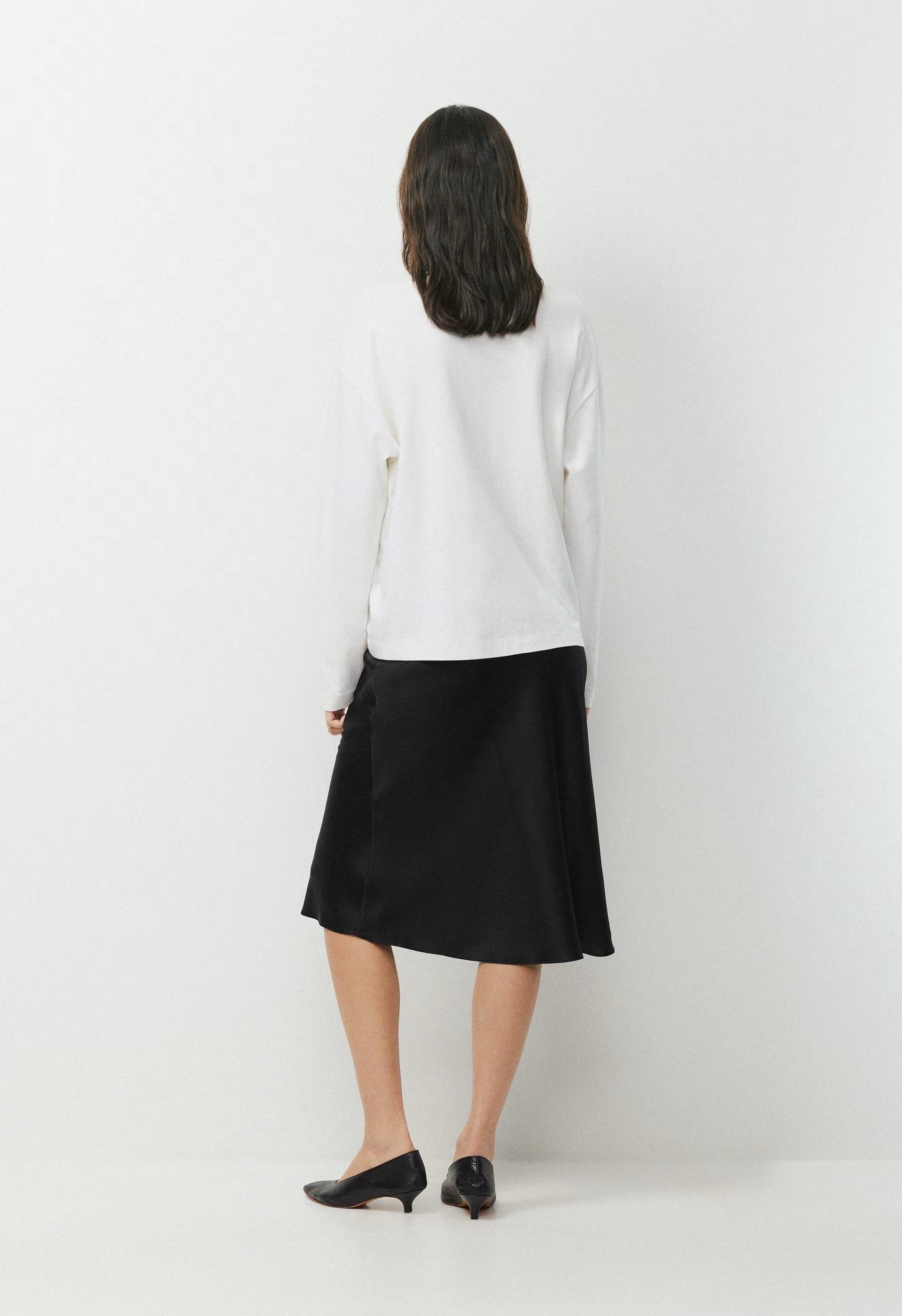 Confluence Silk Skirt - BLACK