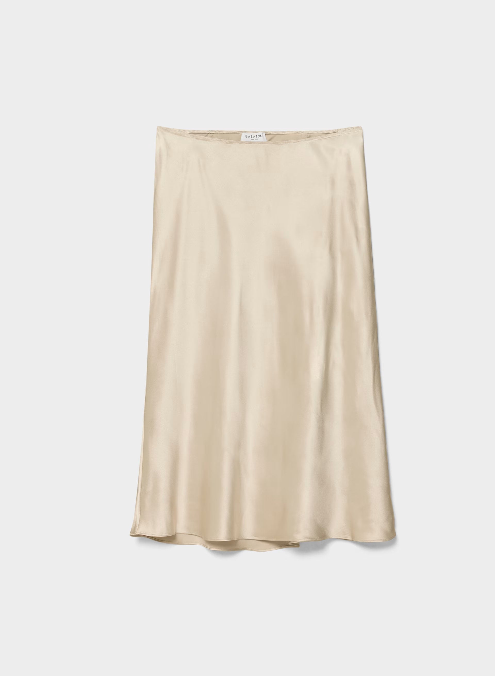Confluence Silk Skirt - MARCONA BEIGE