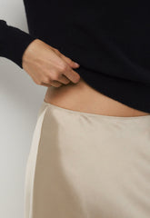 Confluence Silk Skirt - MARCONA BEIGE
