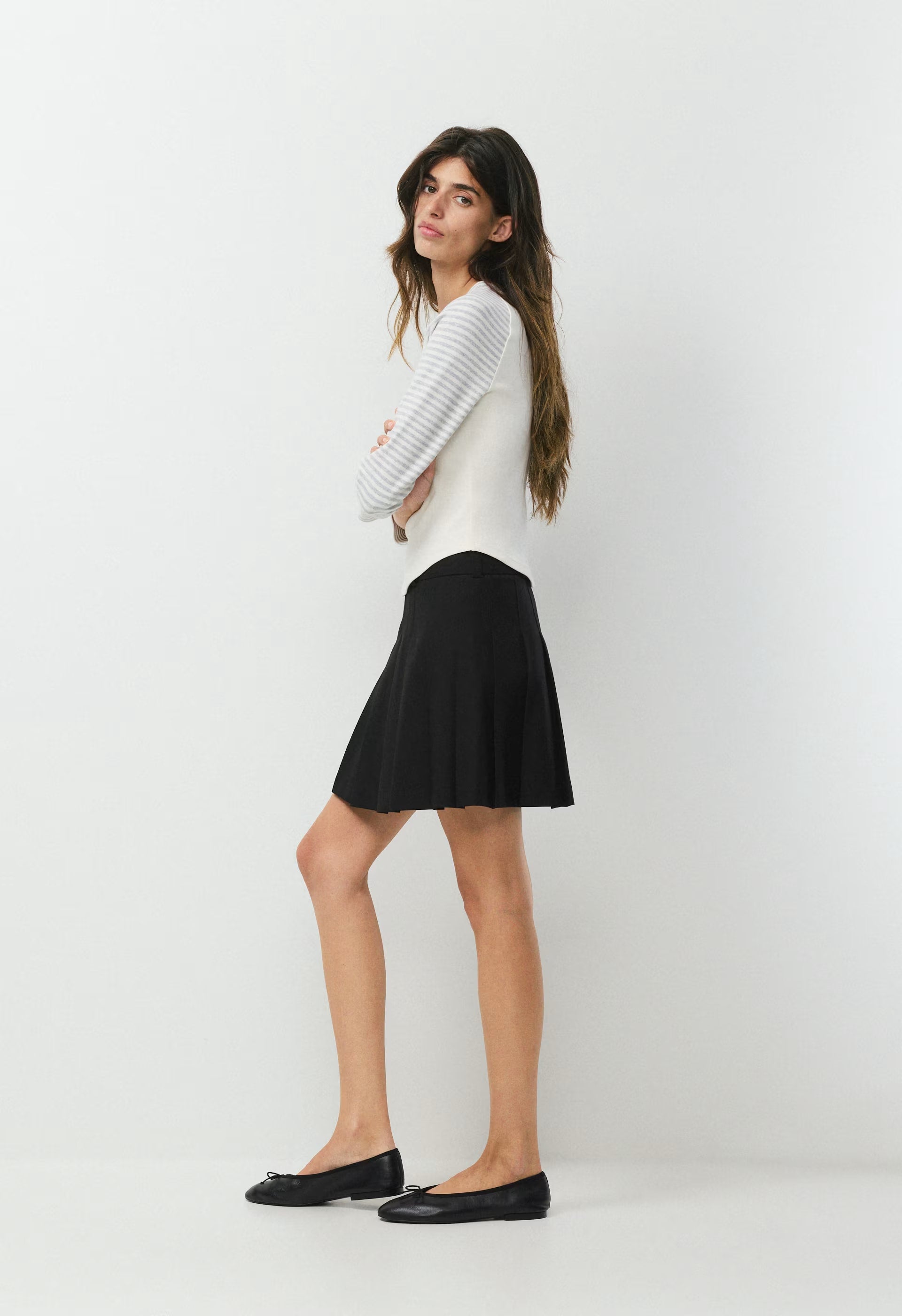 Olive Micro Skirt - BLACK