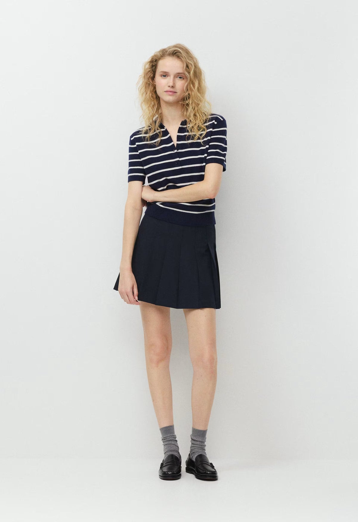 Olive Micro Skirt - ADMIRAL NAVY