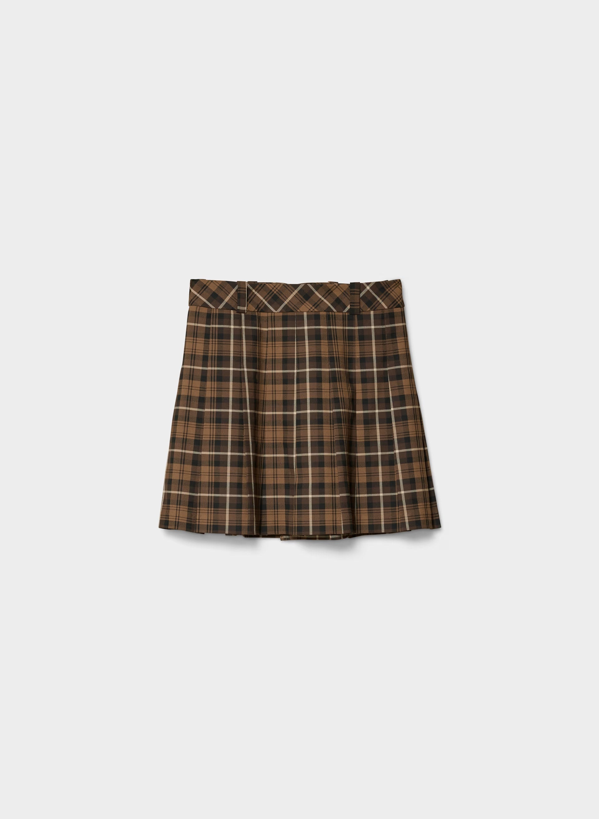 Olive Micro Skirt - RCH MCH BRN / CHLR BRN