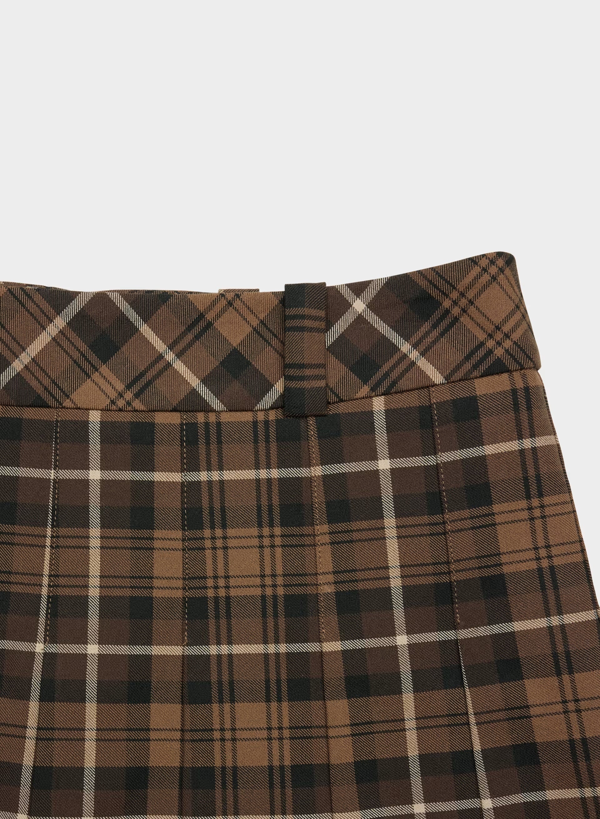Olive Micro Skirt - RCH MCH BRN / CHLR BRN