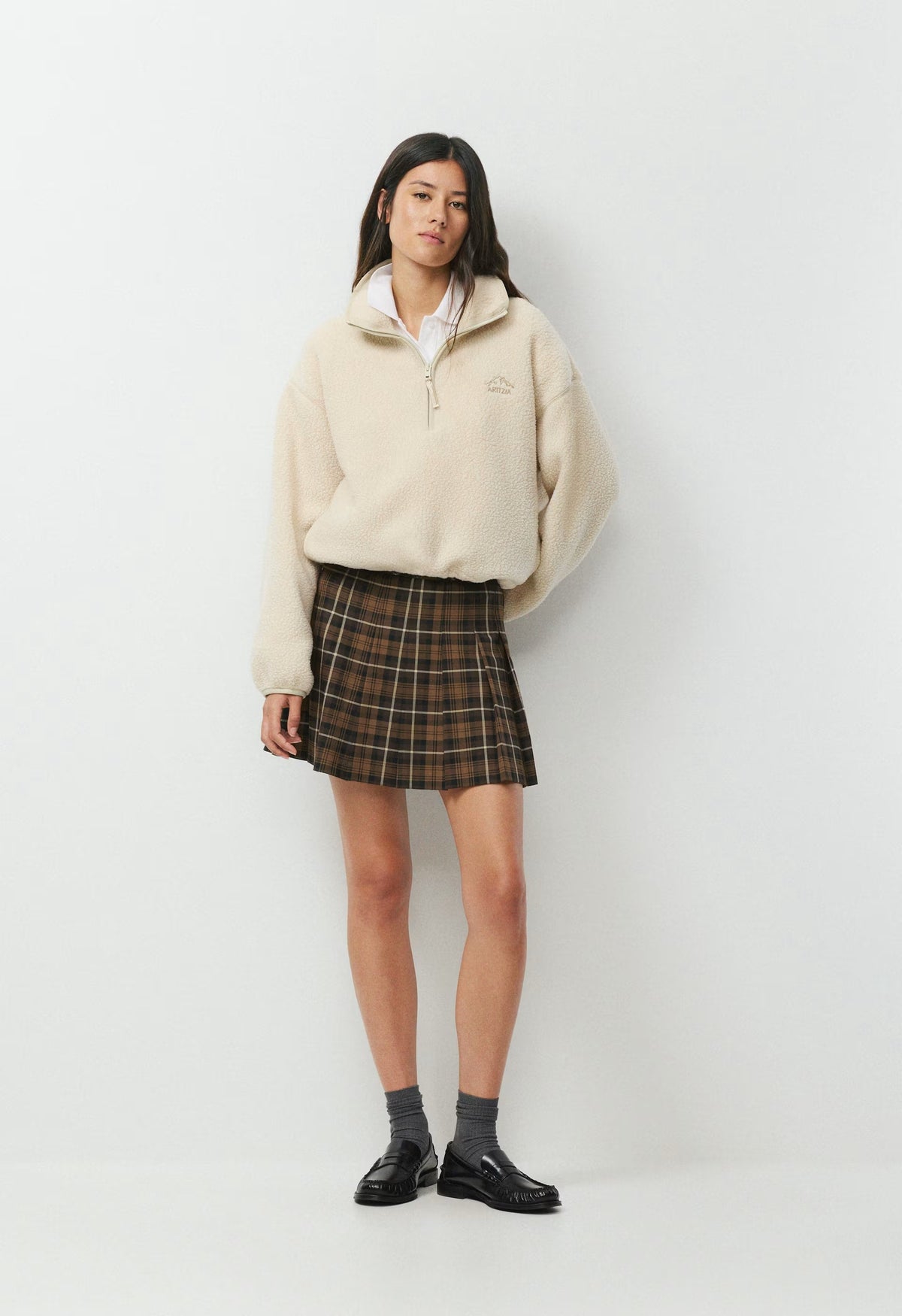 Olive Micro Skirt - RCH MCH BRN / CHLR BRN