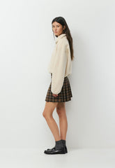 Olive Micro Skirt - RCH MCH BRN / CHLR BRN