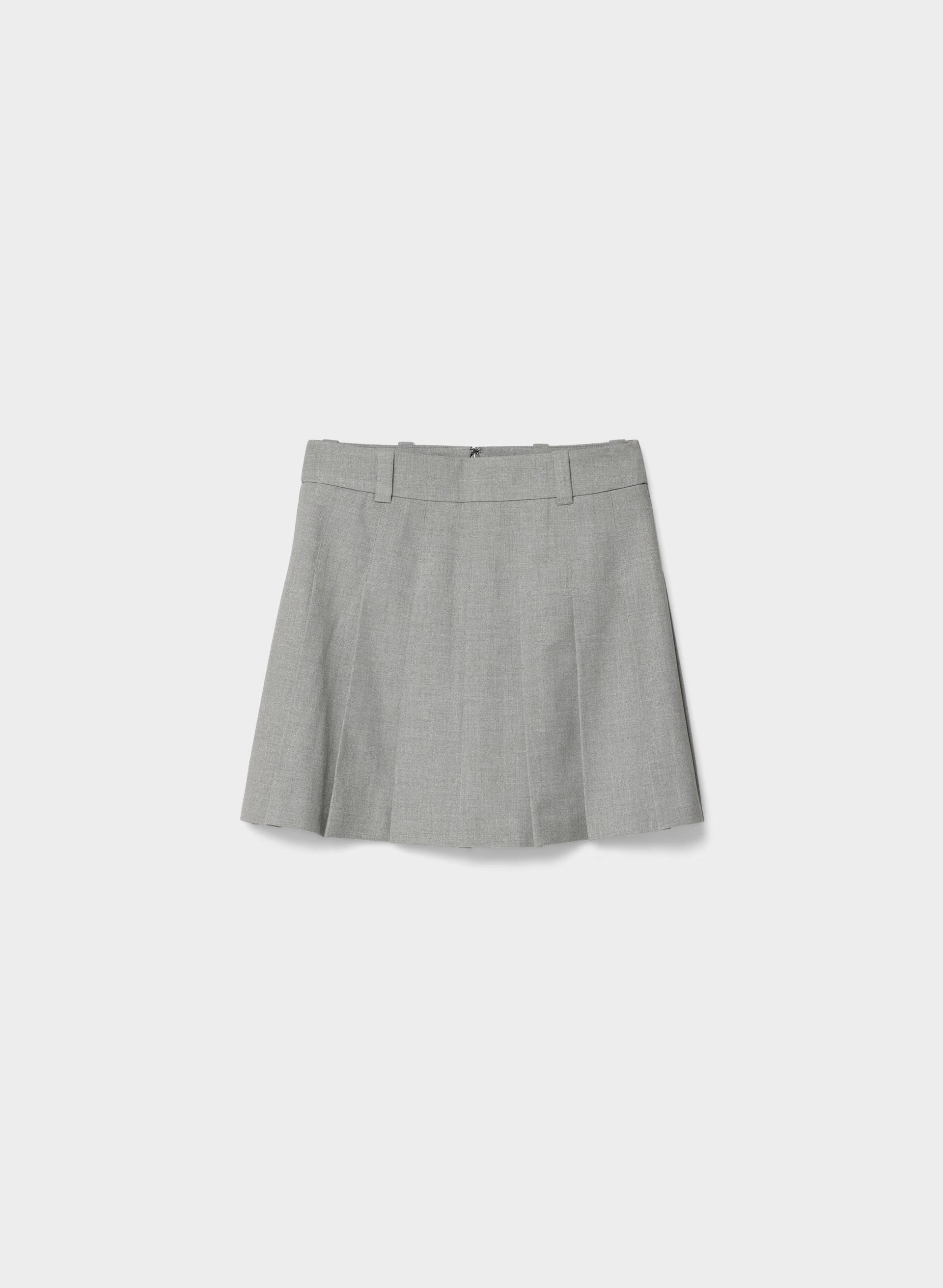 Olive Micro Skirt - HEATHER DARK GREY