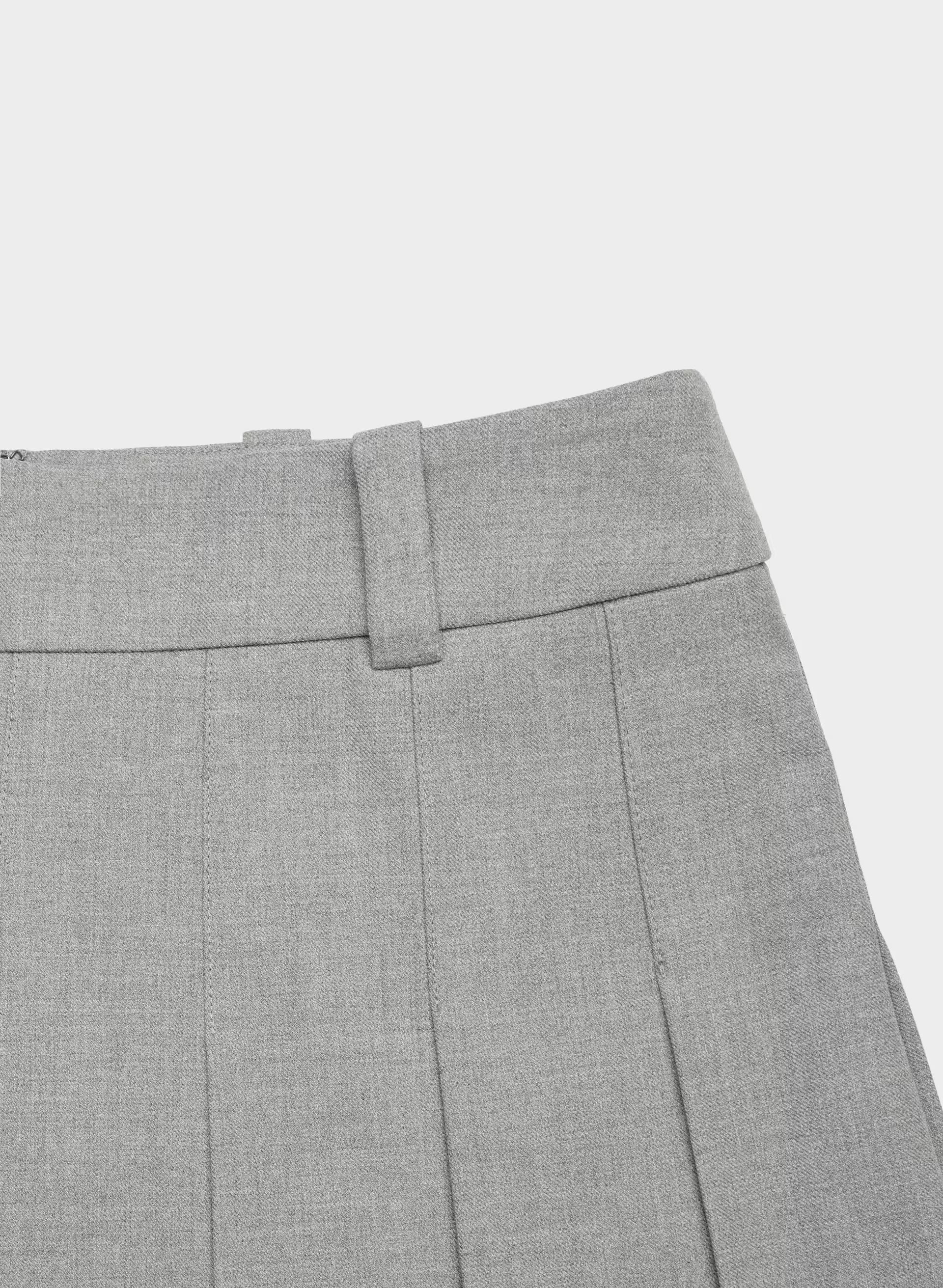 Olive Micro Skirt - HEATHER DARK GREY