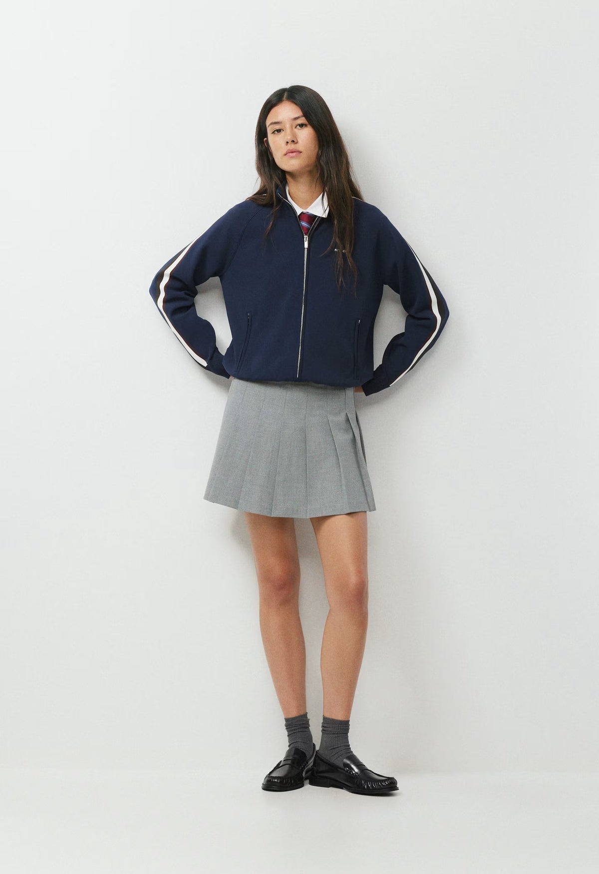 Olive Micro Skirt - HEATHER DARK GREY