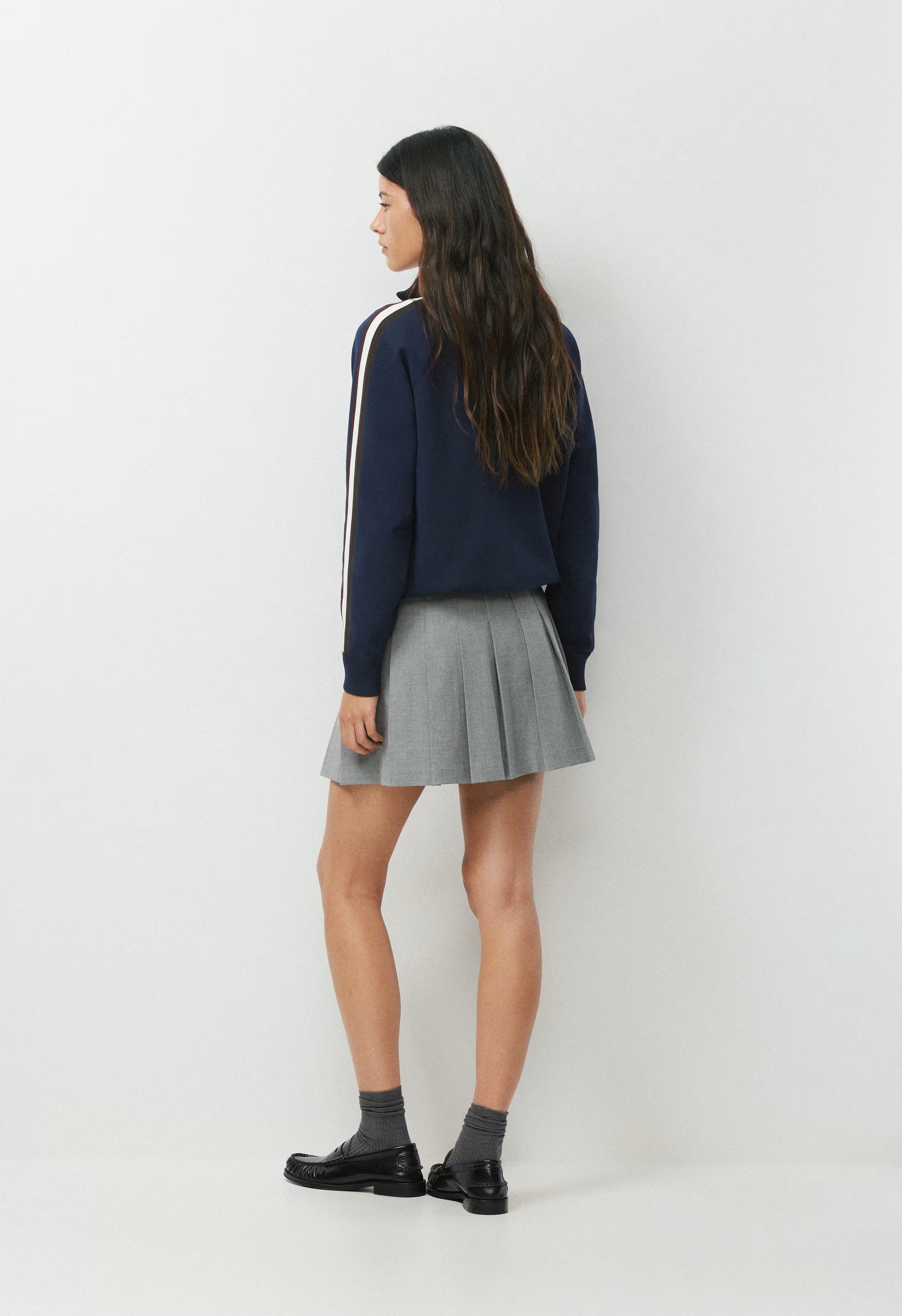 Olive Micro Skirt - HEATHER DARK GREY