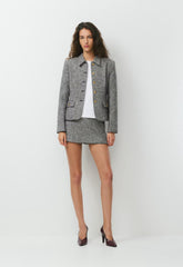 Expertise Skort - SPCKL TWEED BLK/WHITE