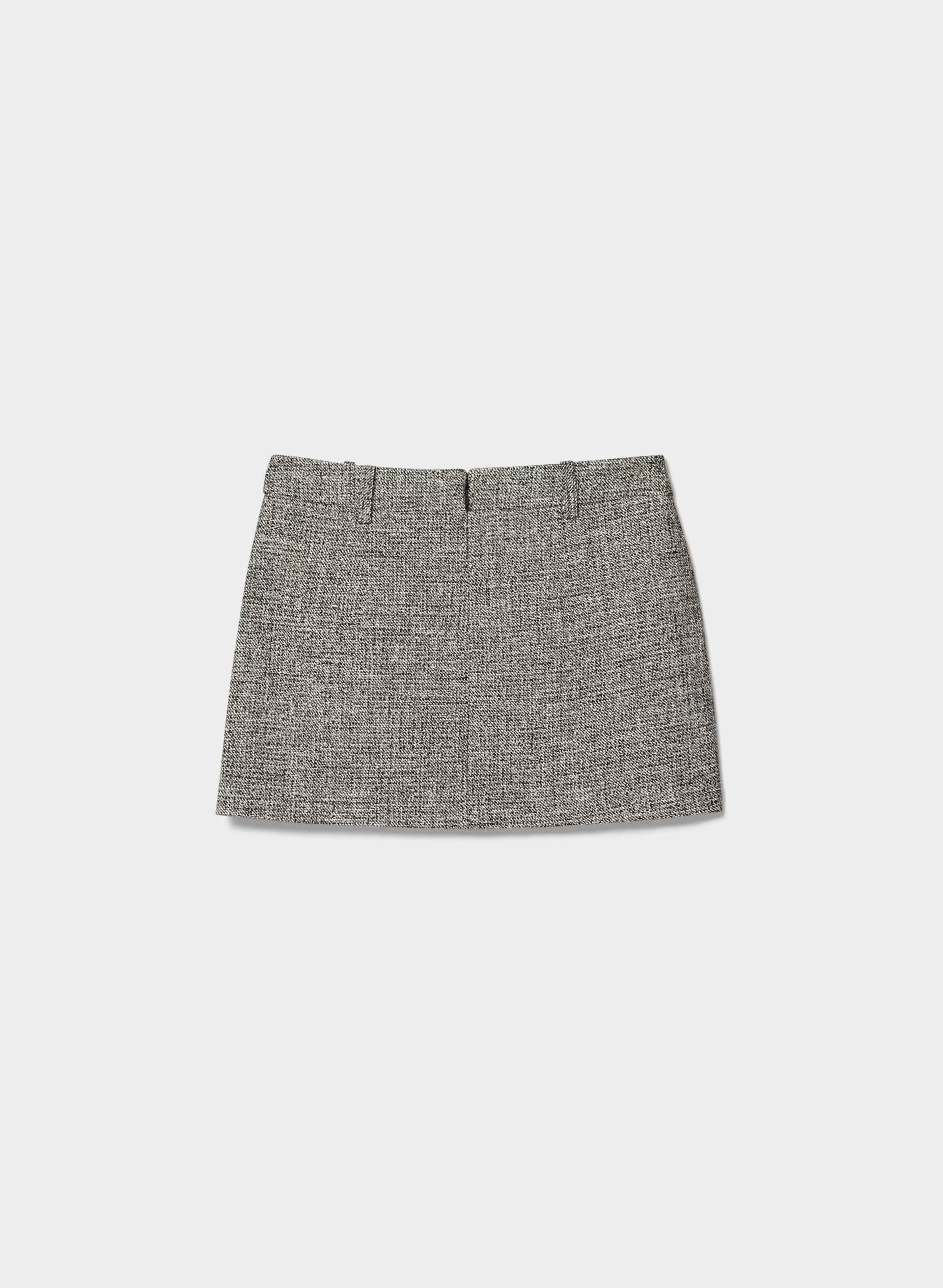 Metric Skirt - SPCKL TWEED BLK/WHITE