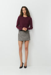 Metric Skirt - SPCKL TWEED BLK/WHITE