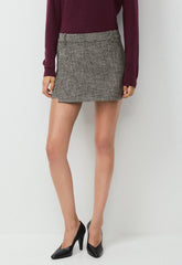 Metric Skirt - SPCKL TWEED BLK/WHITE