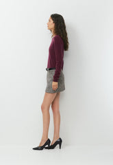 Metric Skirt - SPCKL TWEED BLK/WHITE