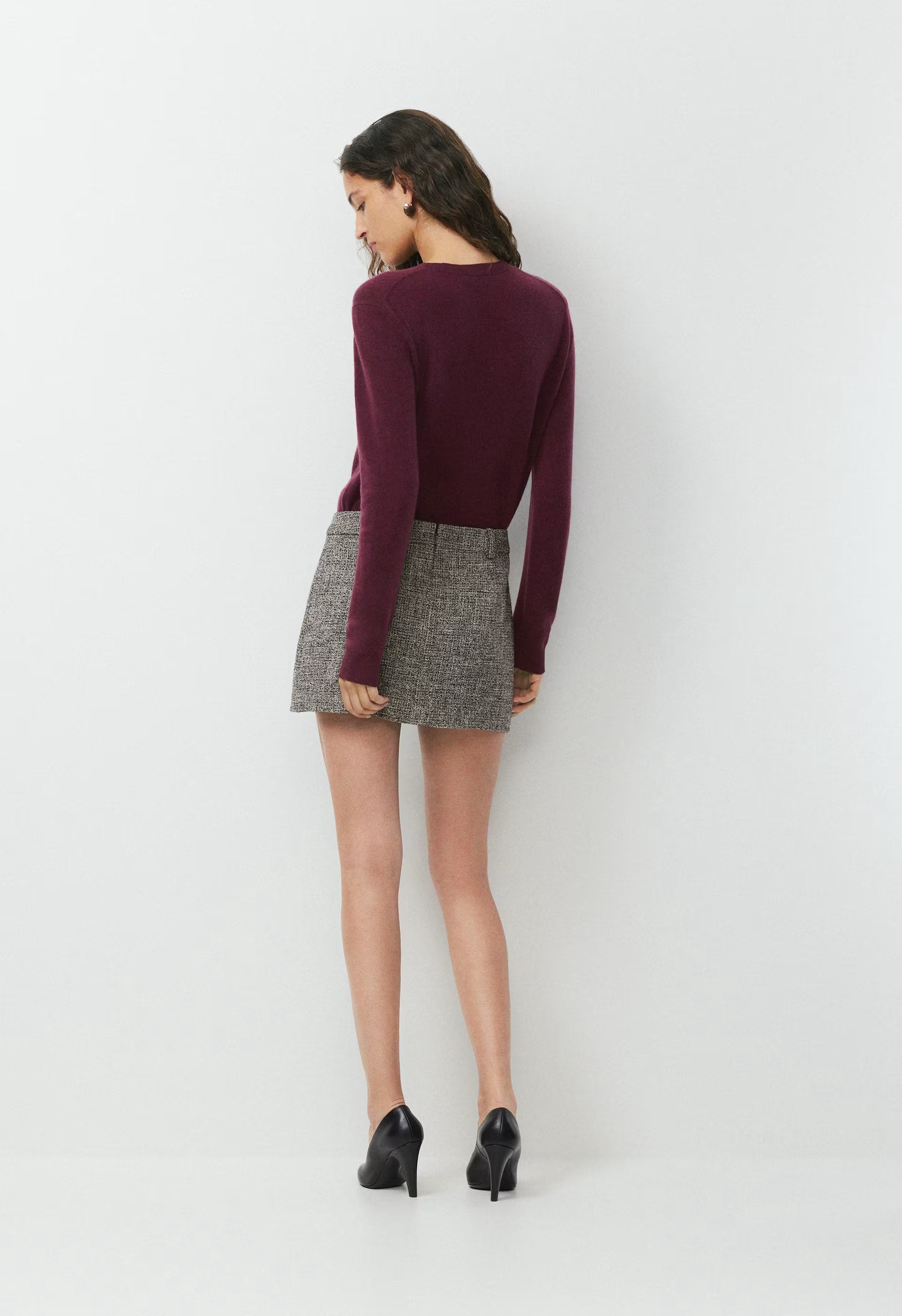 Metric Skirt - SPCKL TWEED BLK/WHITE