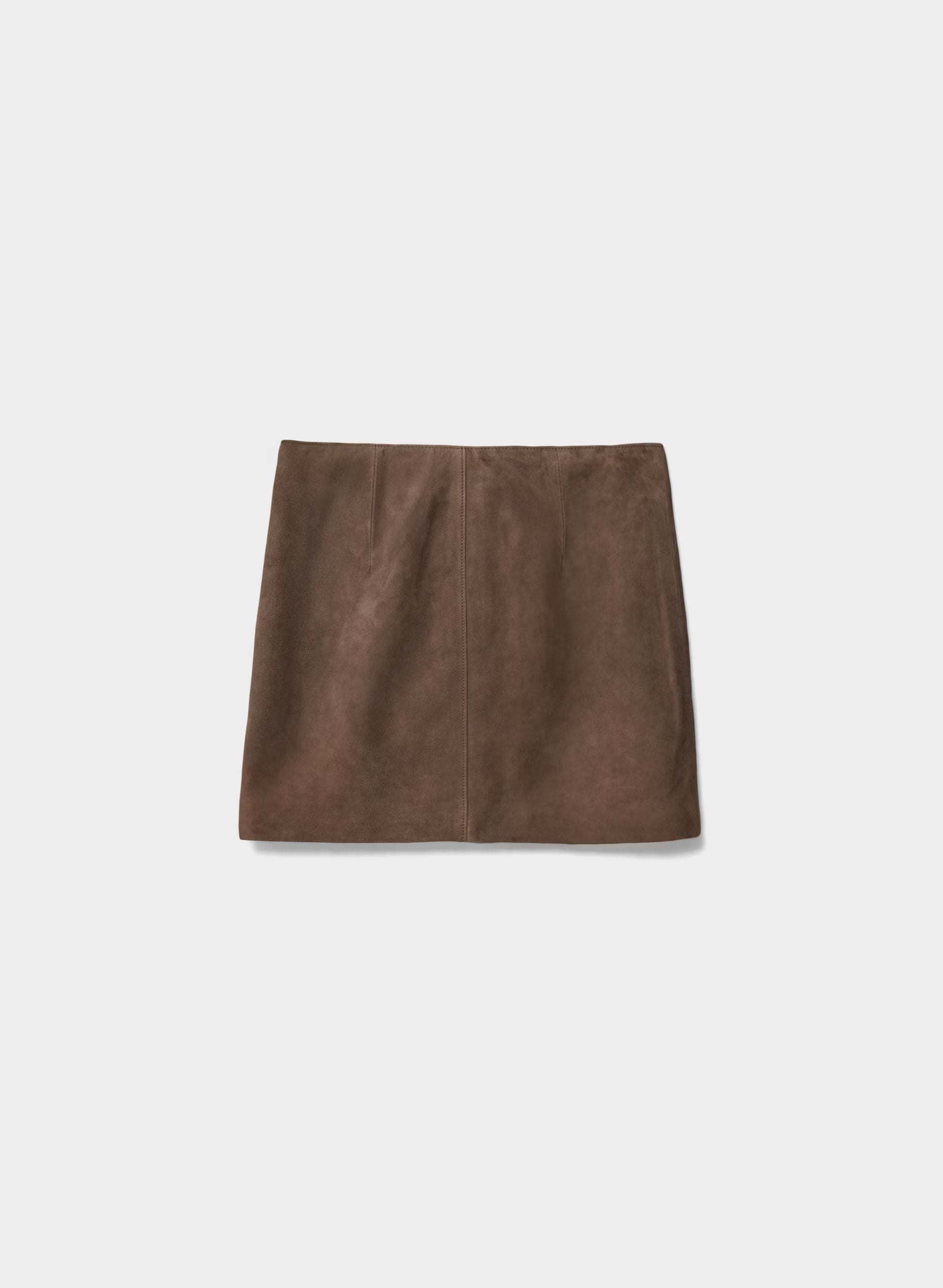 Petra Skirt - Suede - DARK CHOCOLATE