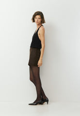 Petra Skirt - Suede - CACAO NIB BROWN