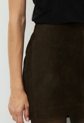 Petra Skirt - Suede - CACAO NIB BROWN