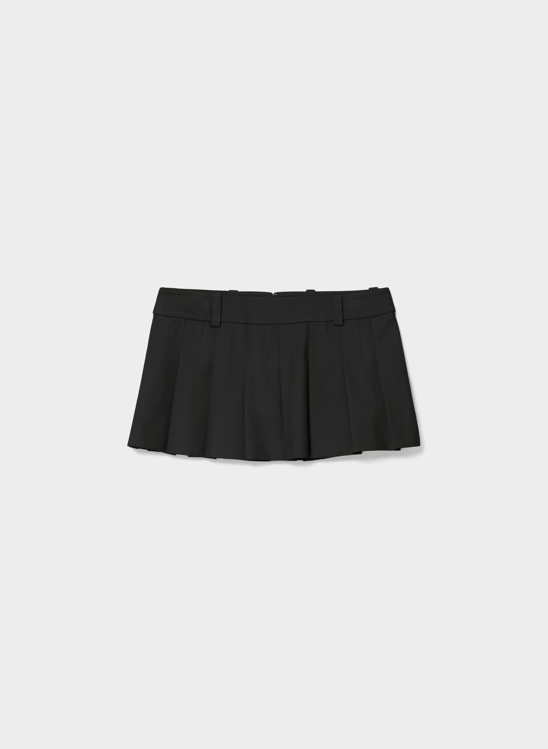 Olive Super Lo-Rise Micro Skort - BLACK