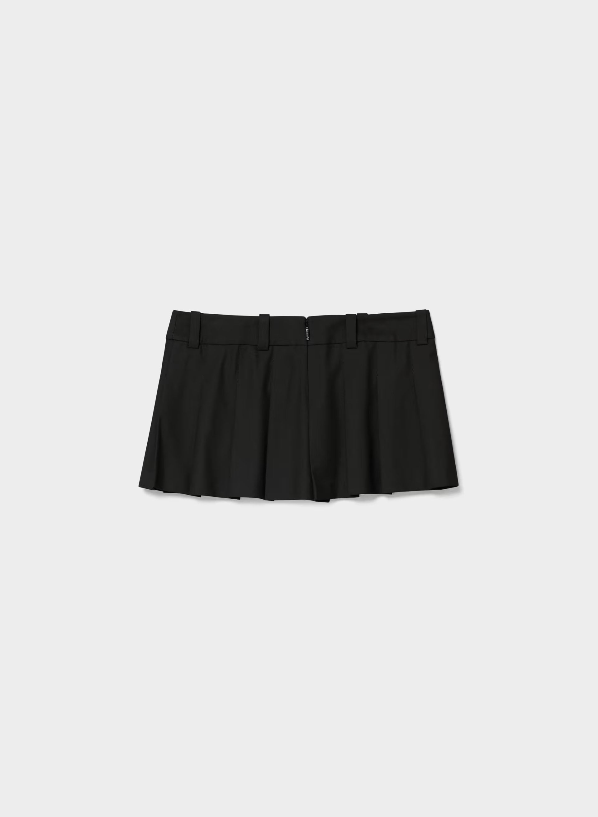 Olive Super Lo-Rise Micro Skort - BLACK