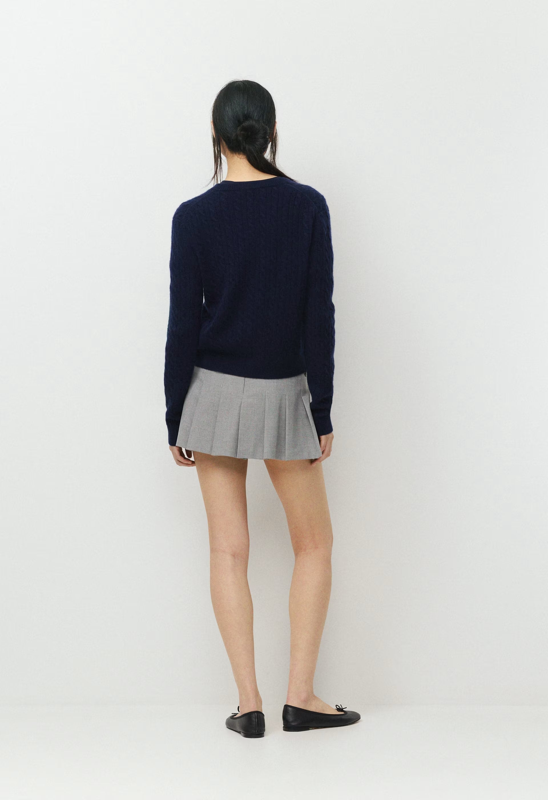 Olive Super Lo-Rise Micro Skort - HEATHER DARK GREY
