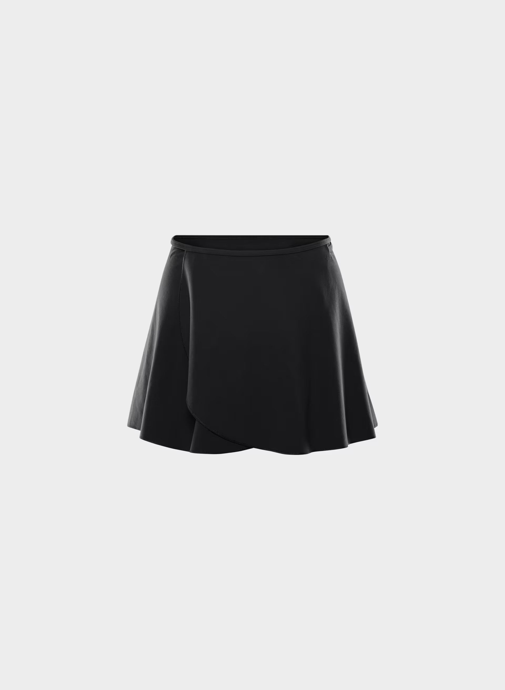 BUTTER Spring Wrap Skirt - BLACK