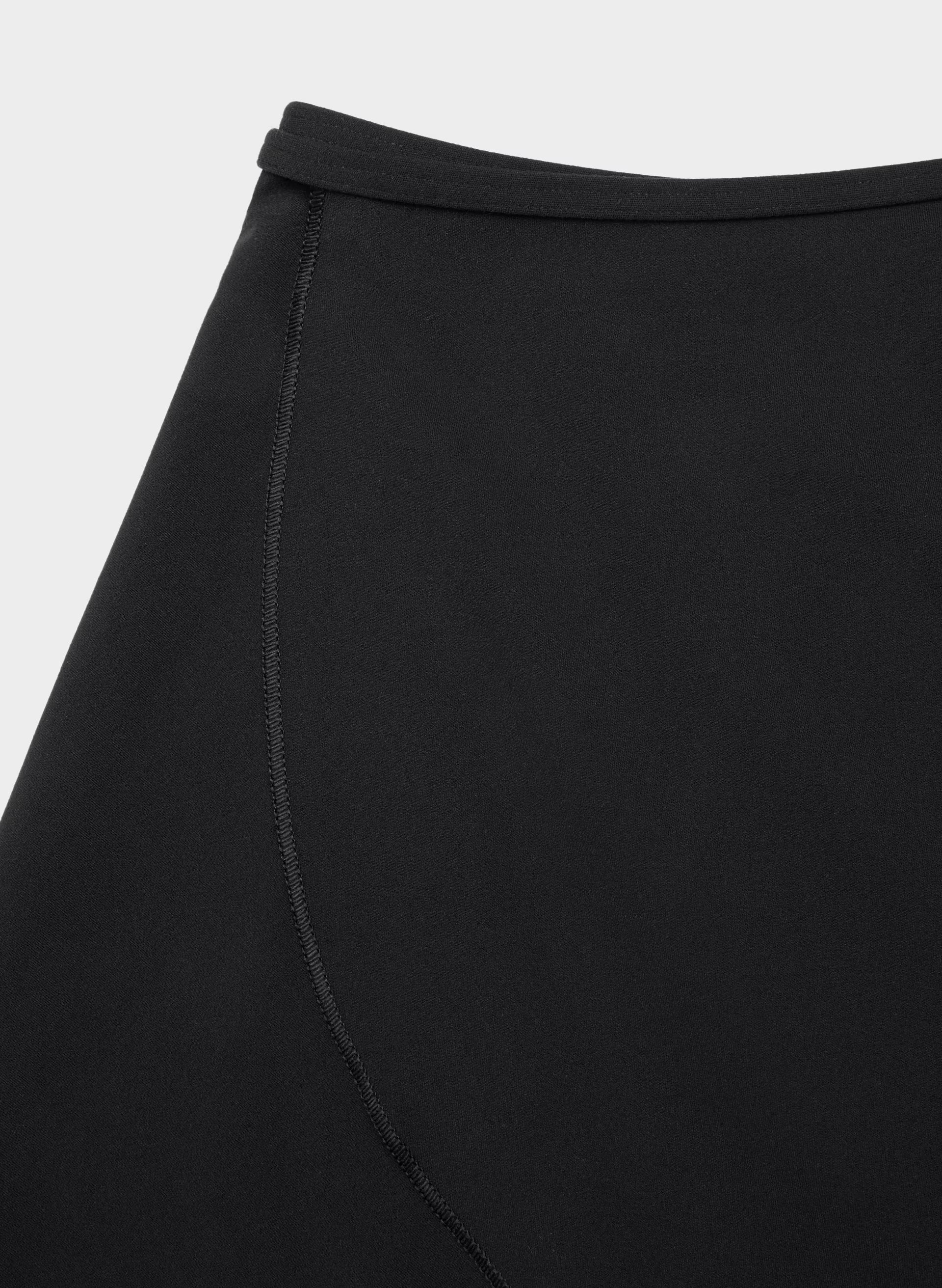 BUTTER Spring Wrap Skirt - BLACK