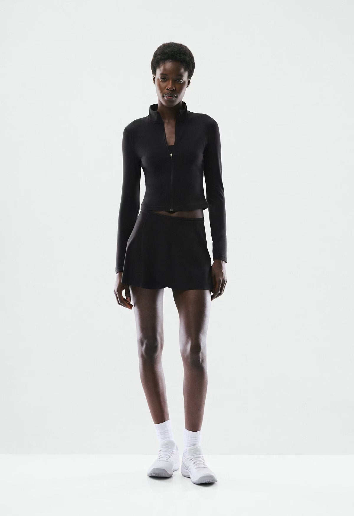 BUTTER Spring Wrap Skirt - BLACK