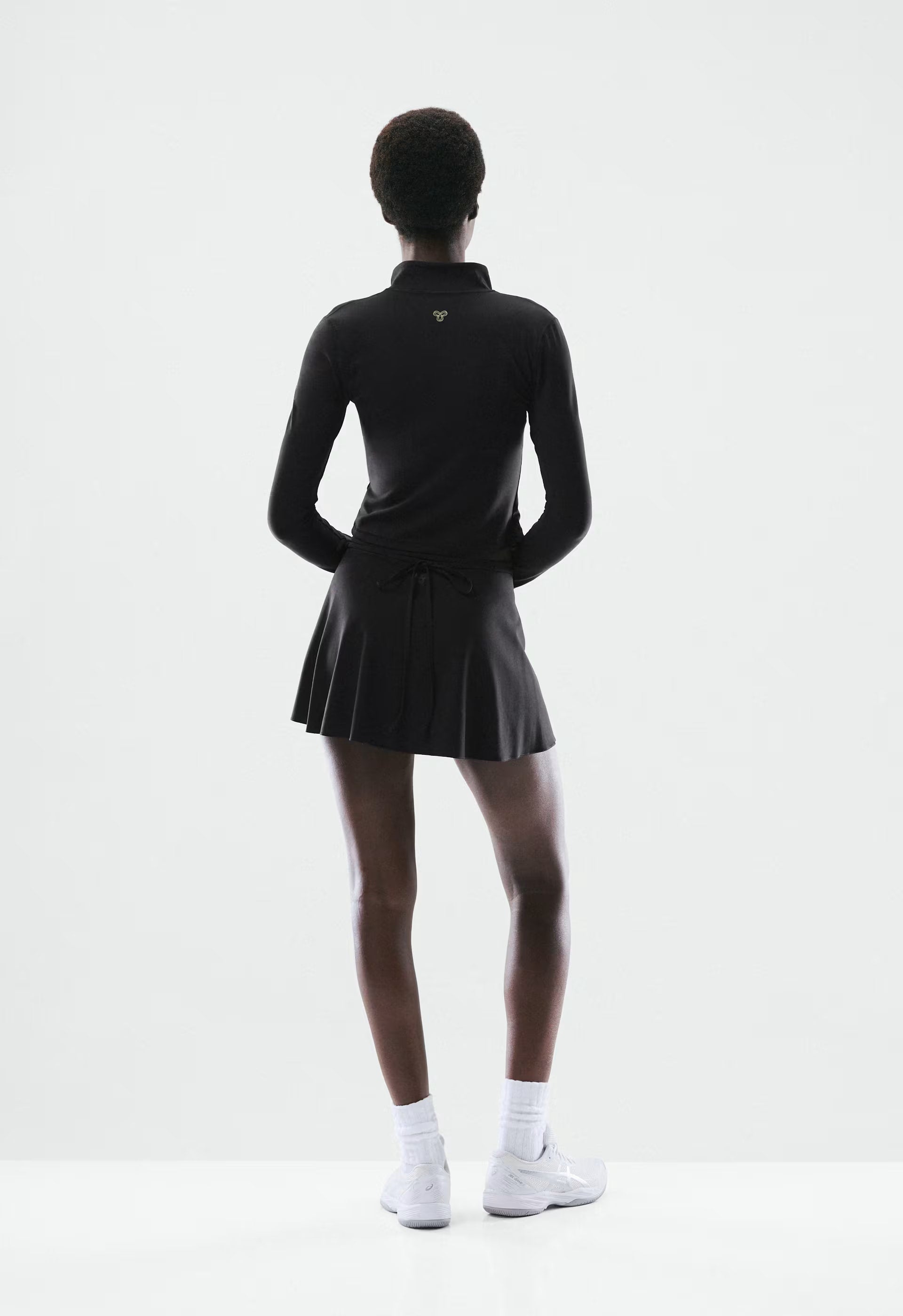 BUTTER Spring Wrap Skirt - BLACK