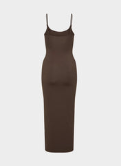 Original Contour Summon Maxi Cami Dress - RICH MOCHA BROWN