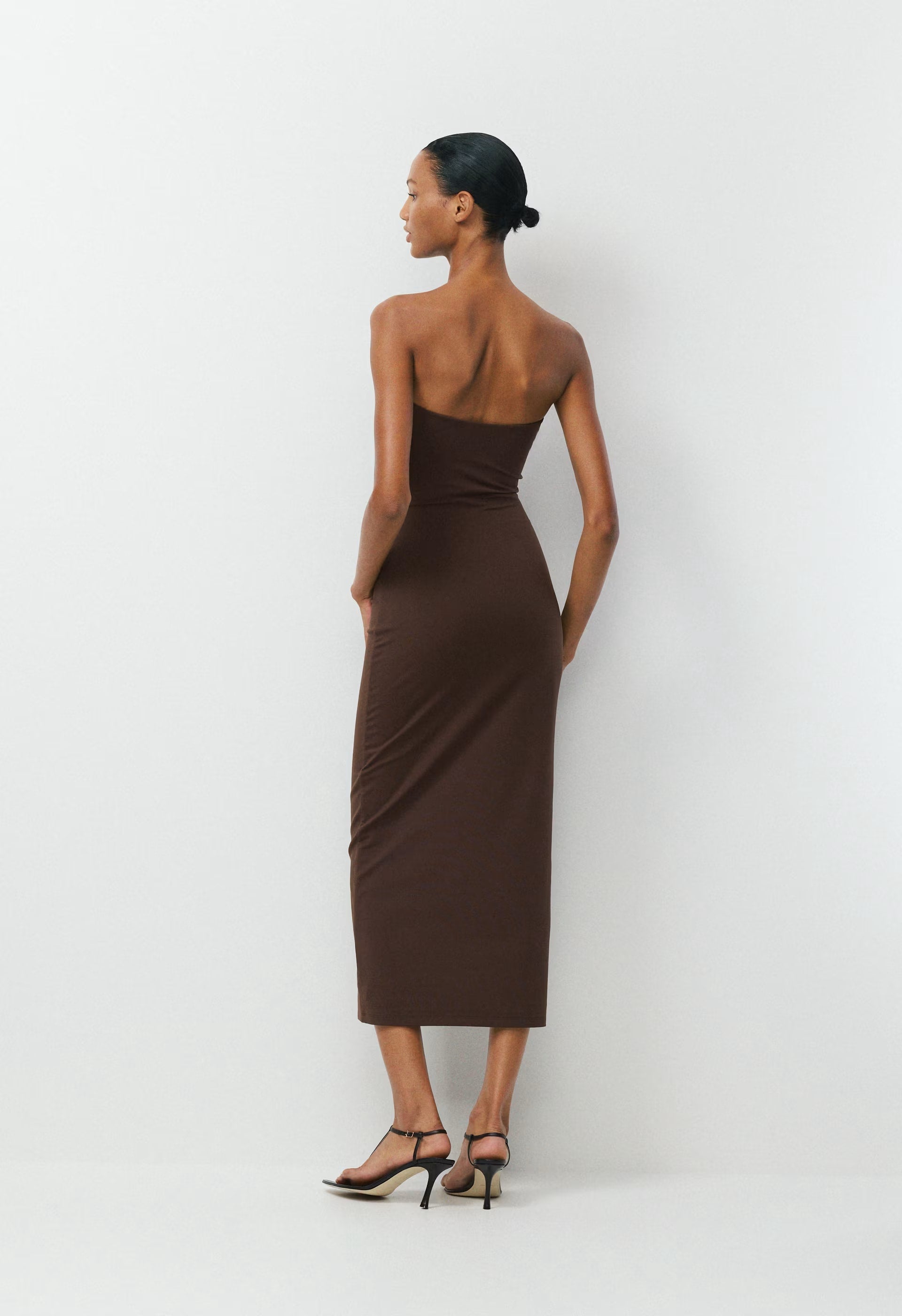 Original Contour Enrapture Maxi Tube Dress - RICH MOCHA BROWN