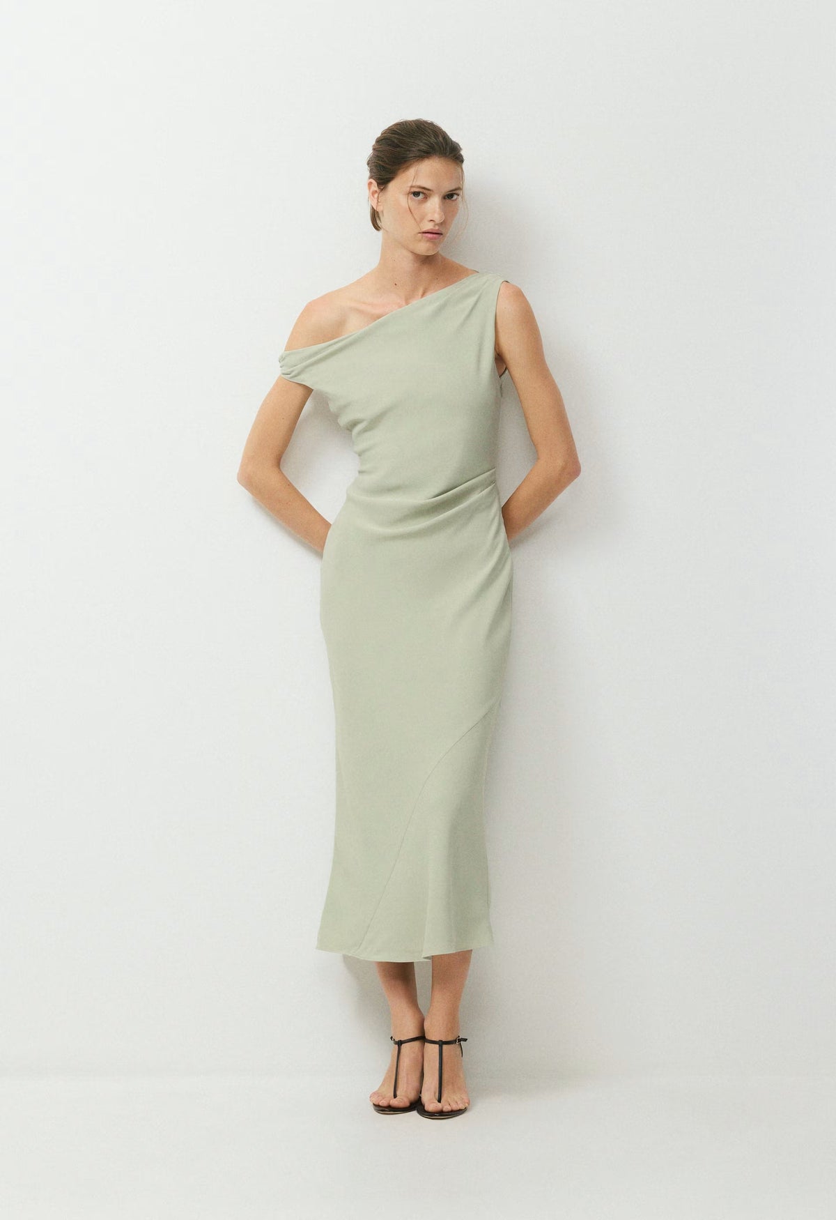 Klea Dress - SILVER SAGE GREEN