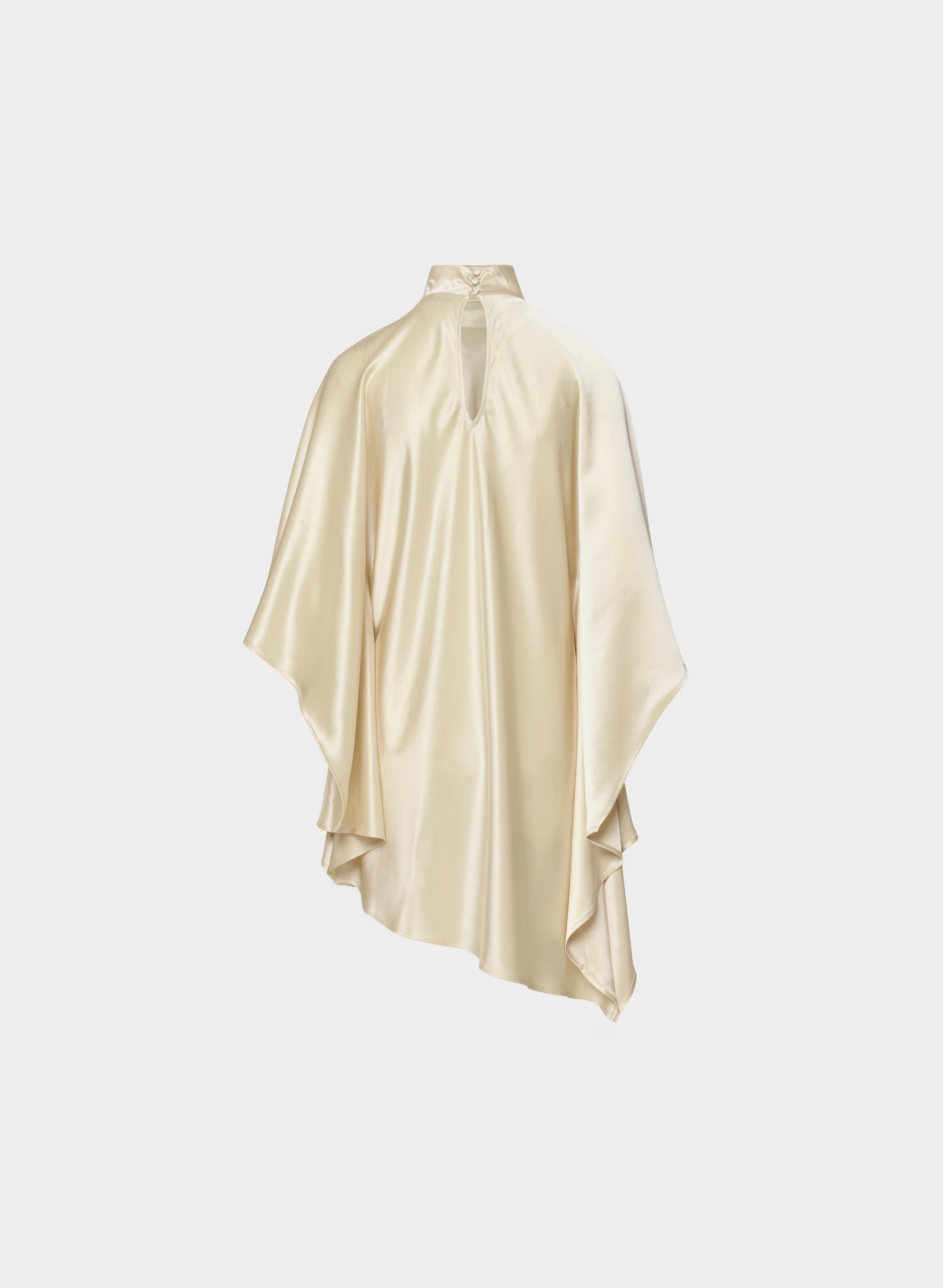 Fan Satin Dress - SEASIDE CREAM